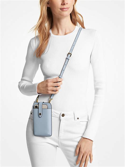 michael kors cell phone bag|michael kors grey crossbody bag.